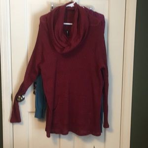 Thin cowl neck dress/tunic size L